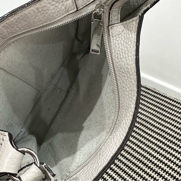 Rebecca Minkoff Unlined Whipstitch Pebble Leather Crossbody Bag. - Picture 8 of 11